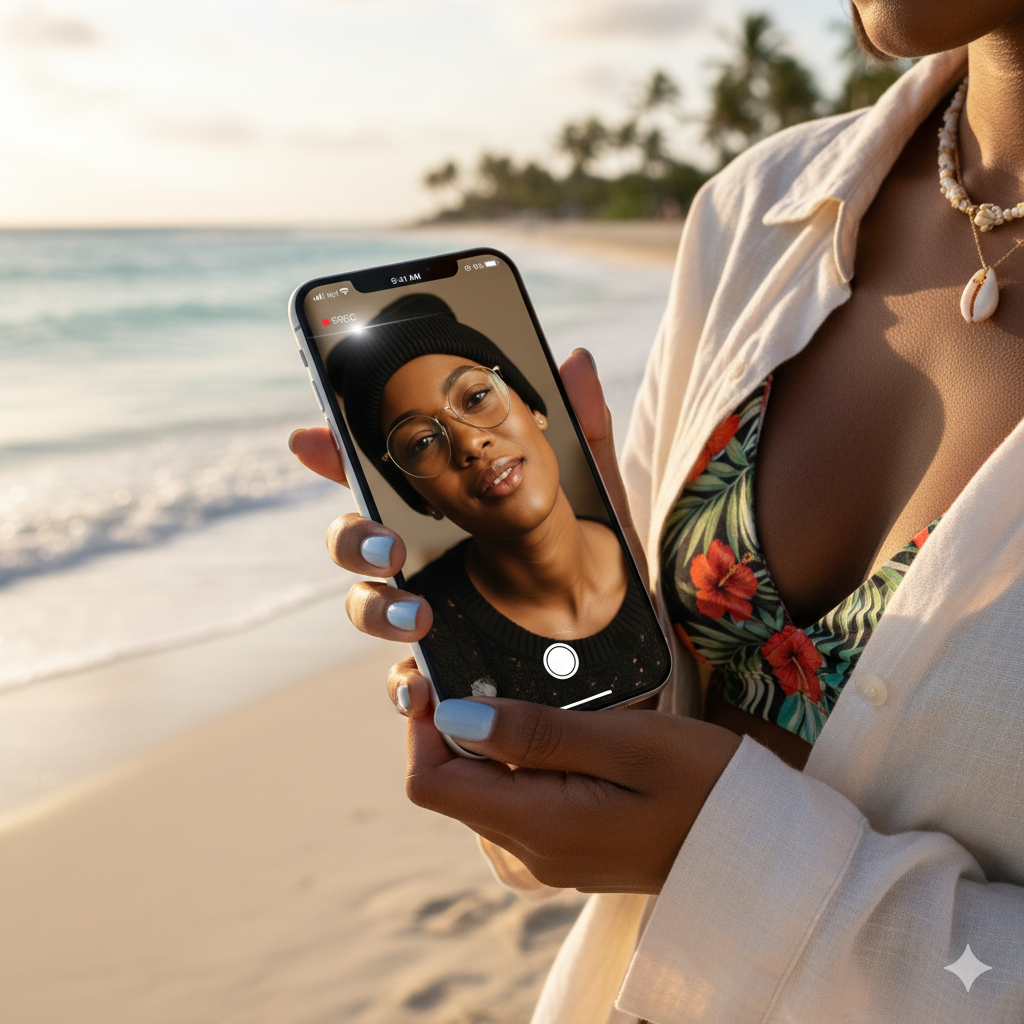 iPhone content creator showcasing the platform benefits